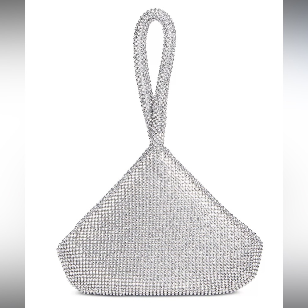 Silver sparkle pouch